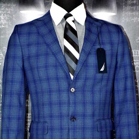 ๐ฅHP Nautica Windowpane Men's Sport Coat - Picture 2 of 6